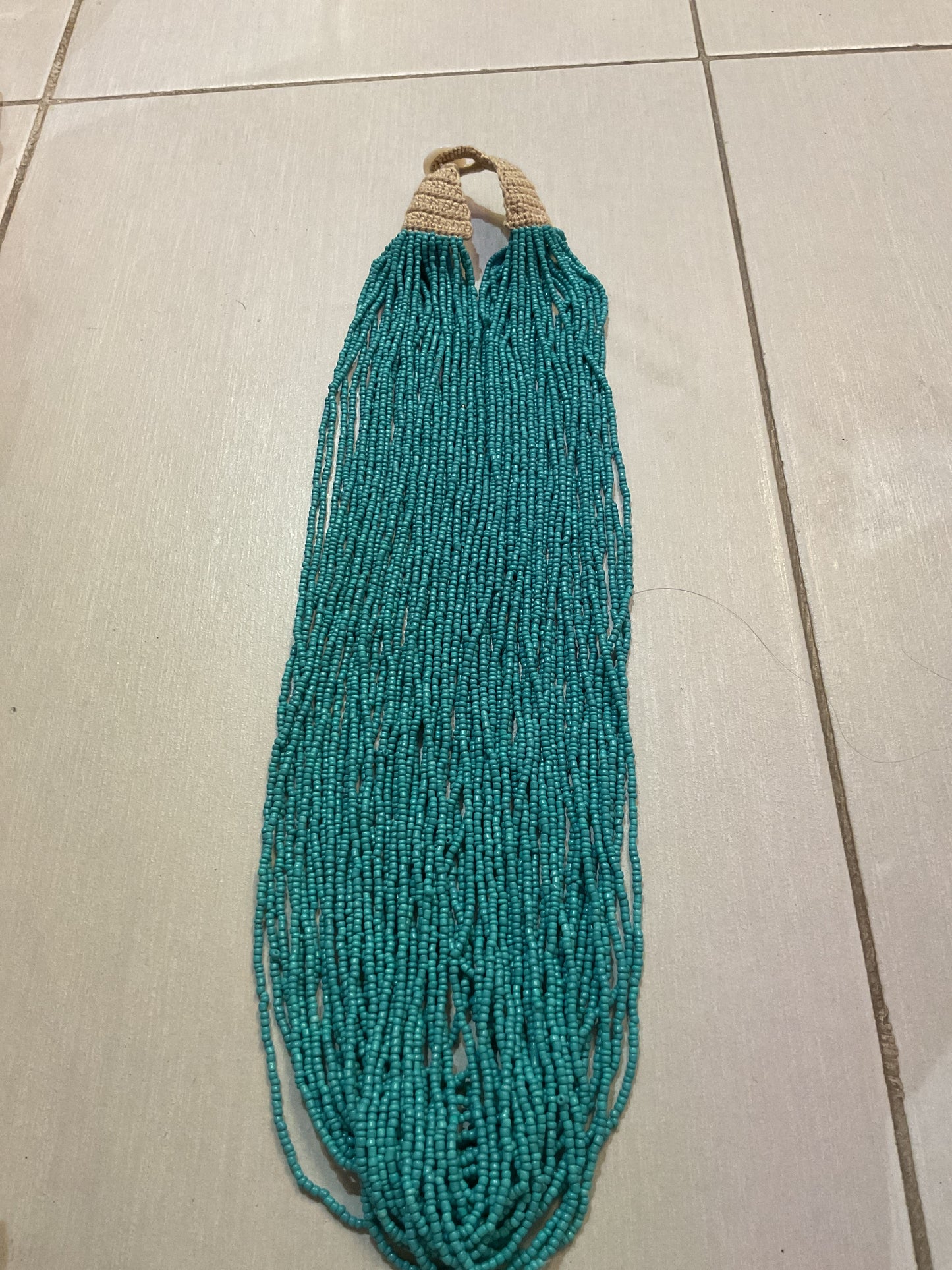 Collana perline lunga
