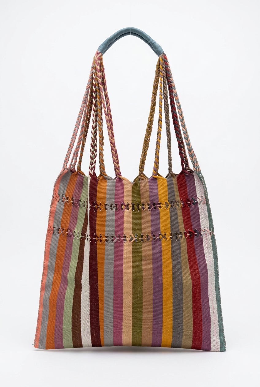 Tote Mex - Ricamo righe larghe