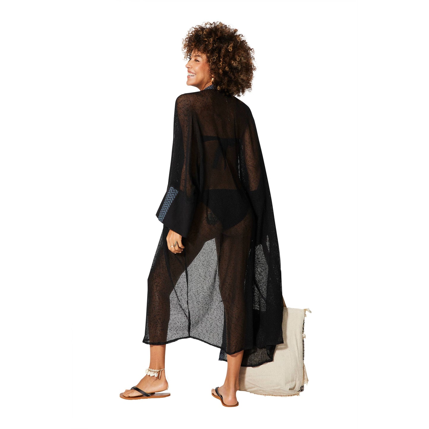 KIMONO ESTIVO A MANICHE LUNGHE A MANICHE LUNGHE