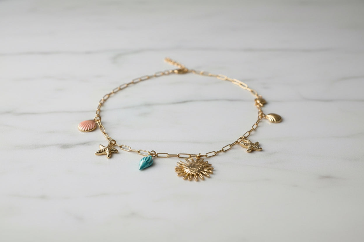 Collana ciondoli marini