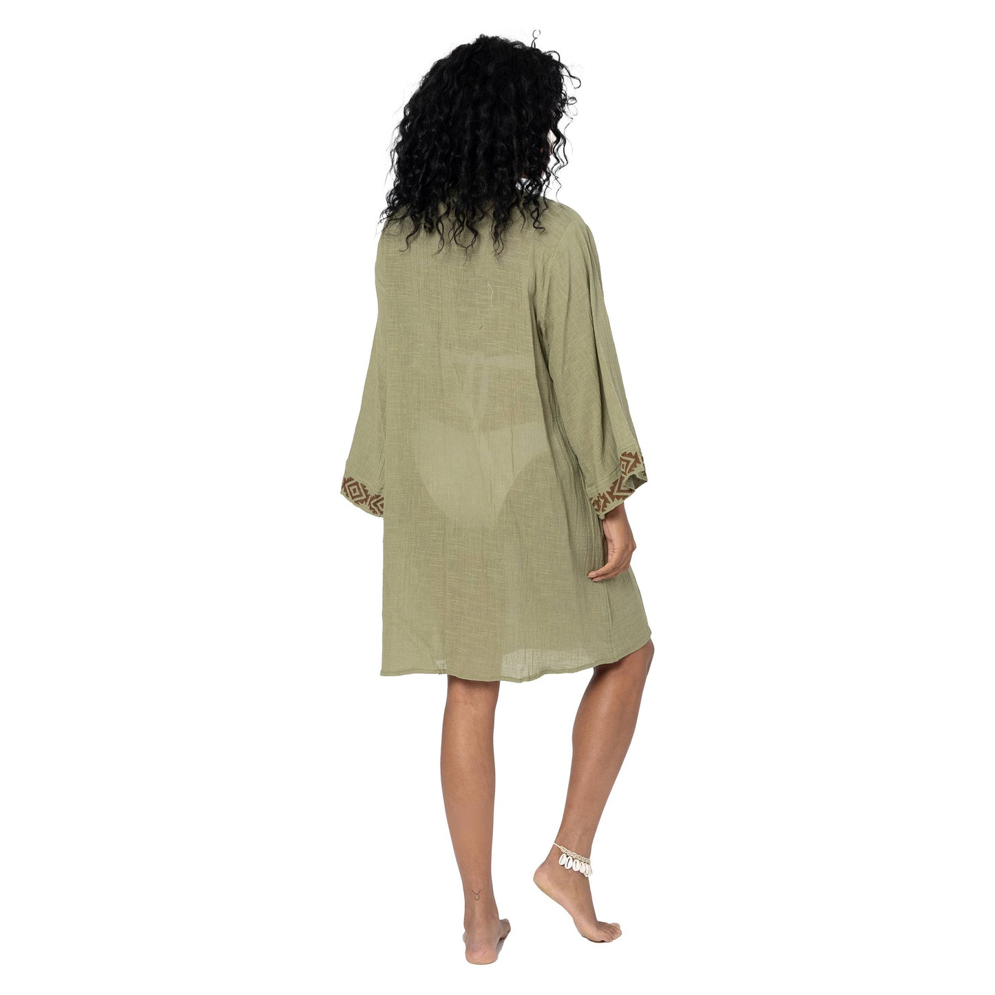 KIMONO ESTIVO SEMILUNGO MANICHE A 3/4 MBKIM3002D: UNICO