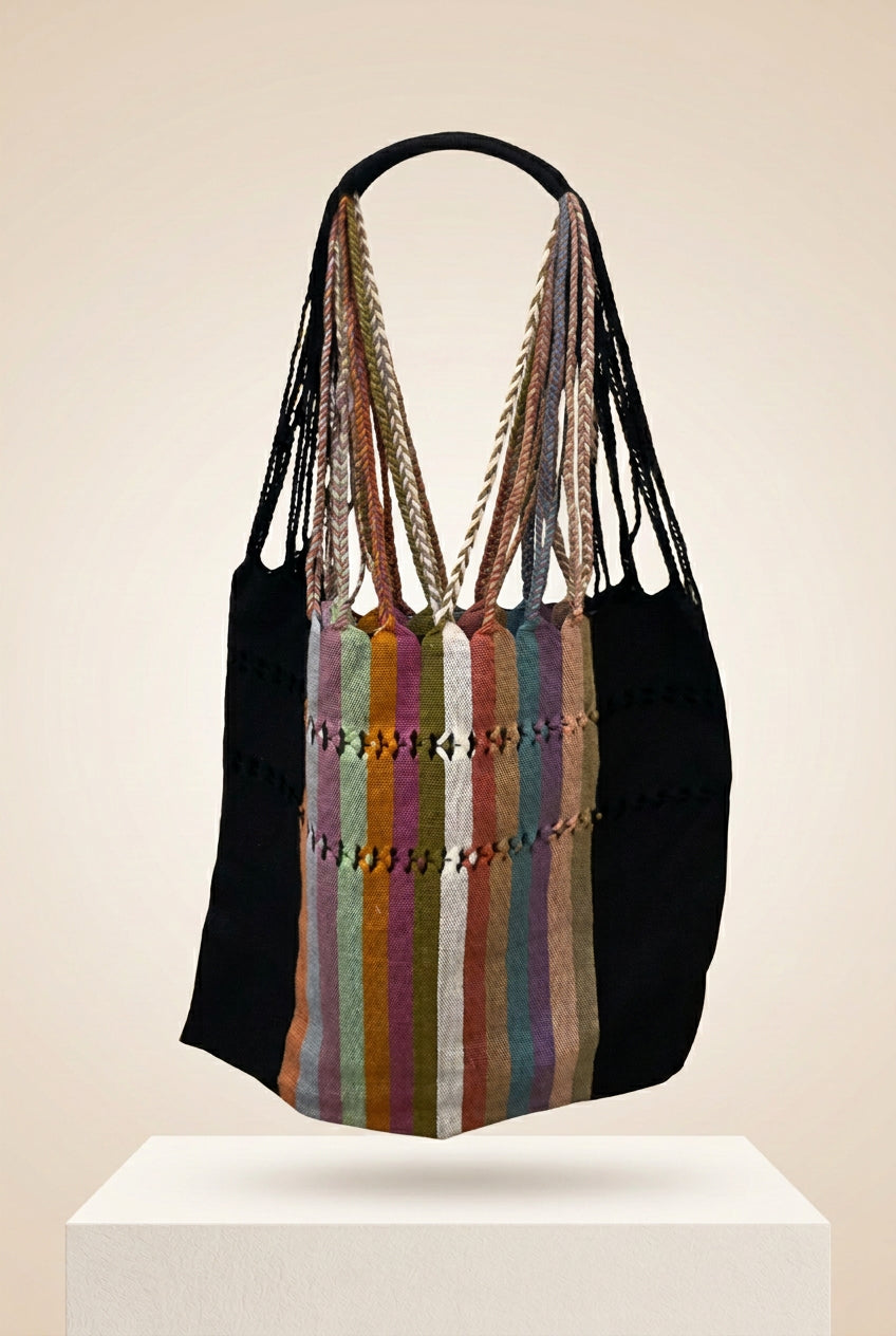 Tote Mex - Ricamo righe larghe