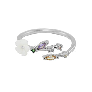 Anello Flora Silver