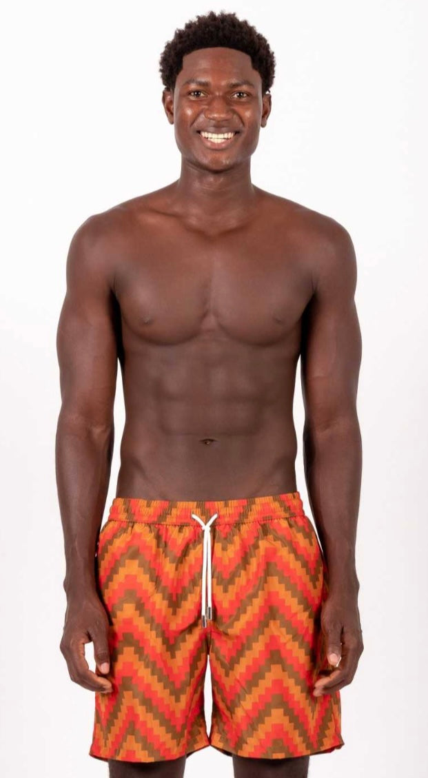 APOLLO patchwork costume da bagno boxer