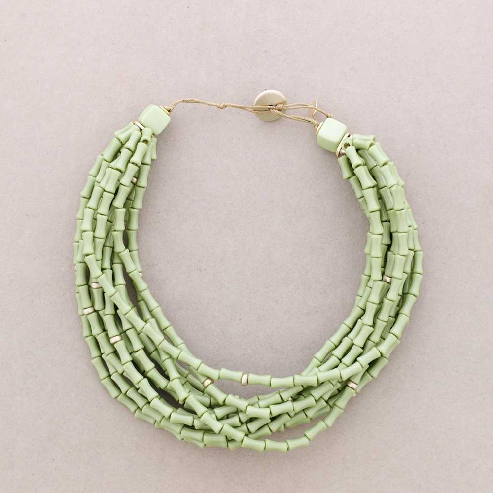 Collana girocollo bambù