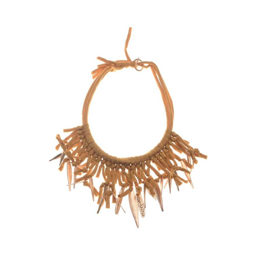 Collana girocollo tessuto