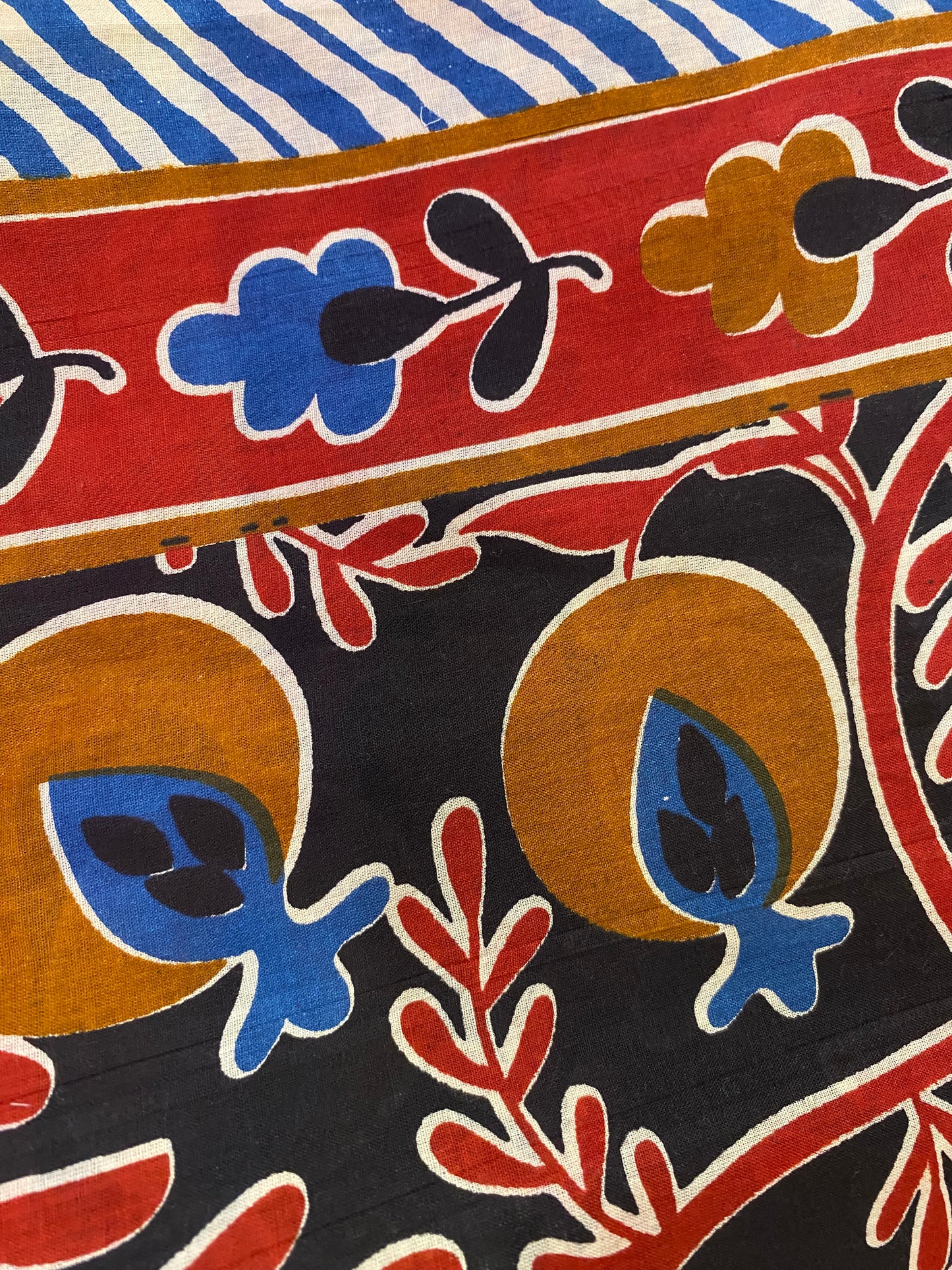 Pareo NERO block printed