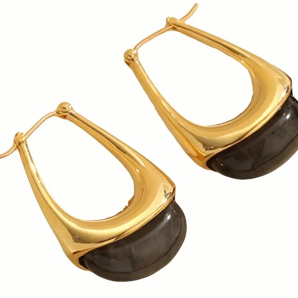 Orecchini con pietra