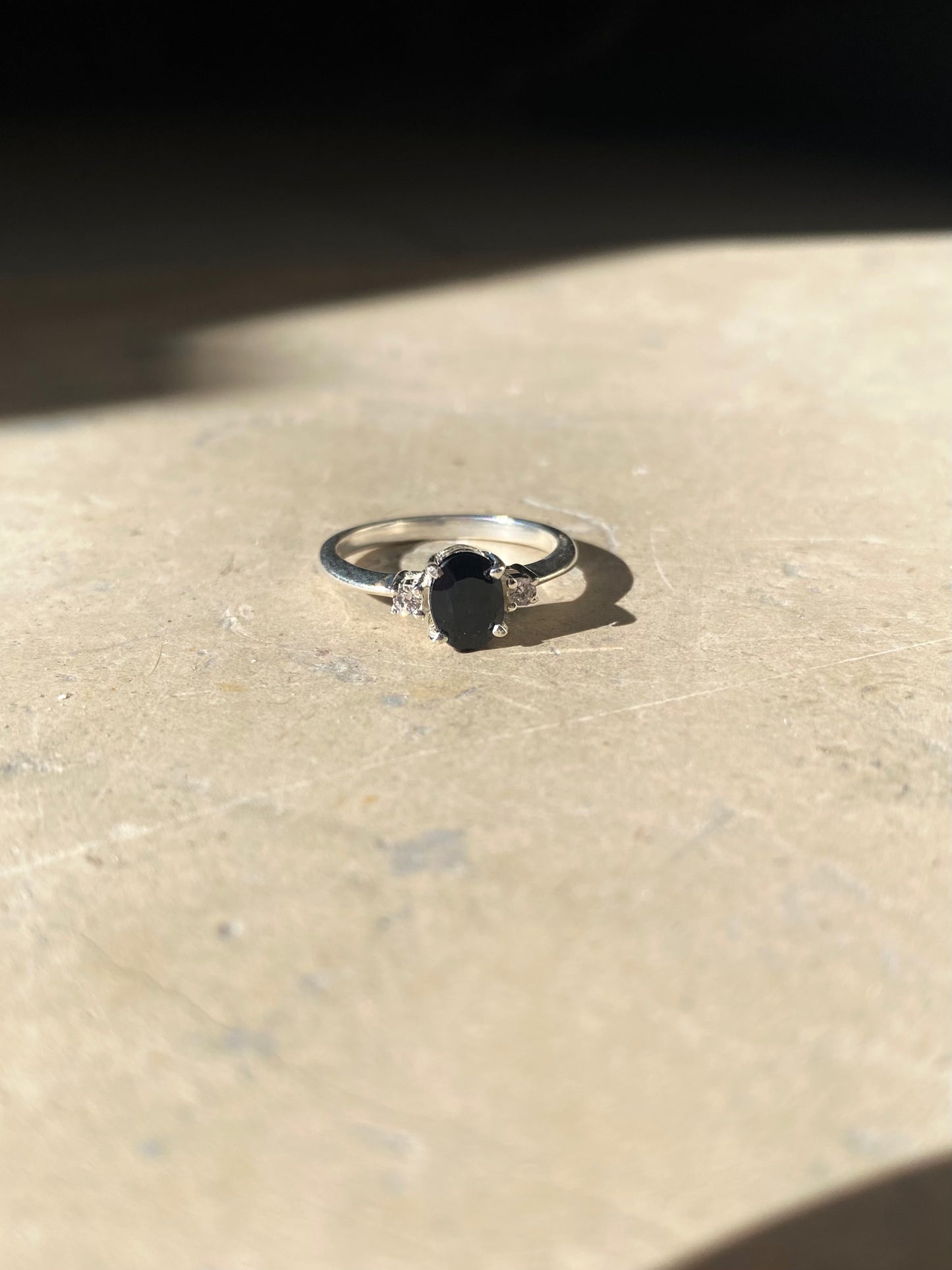 Anello Zaffiro Nero