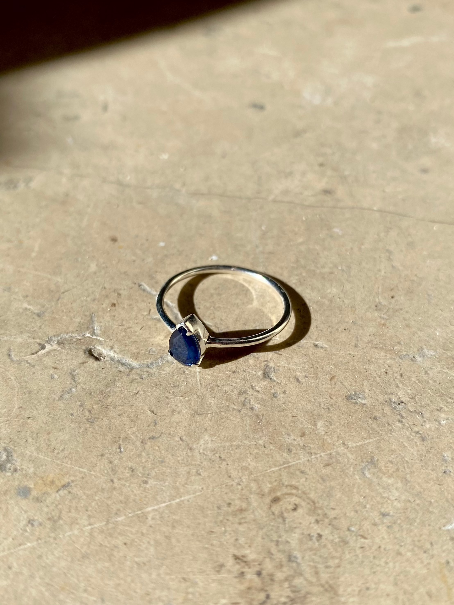 Anello Zaffiro Blu