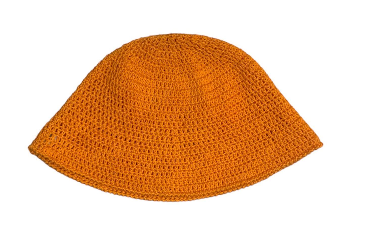 Bucket crochet arancione
