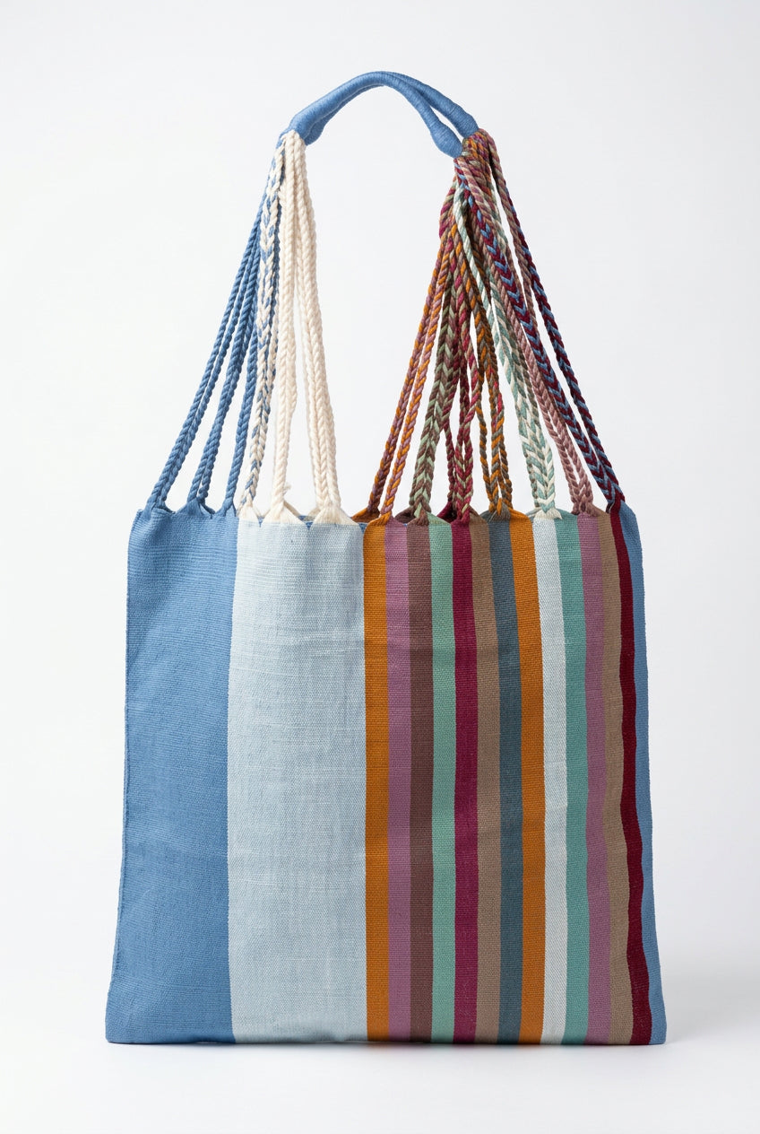 Tote Mex - Ricamo righe larghe