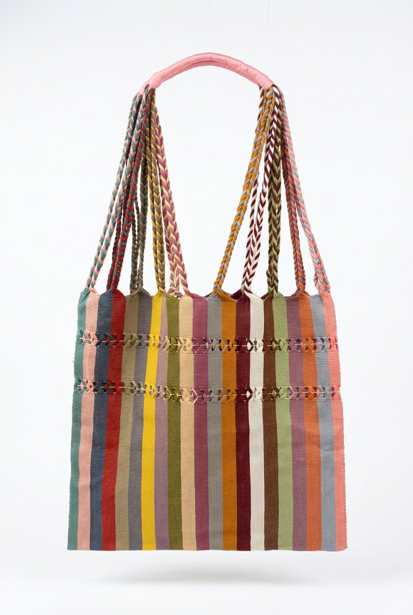 Tote Mex - Ricamo righe larghe