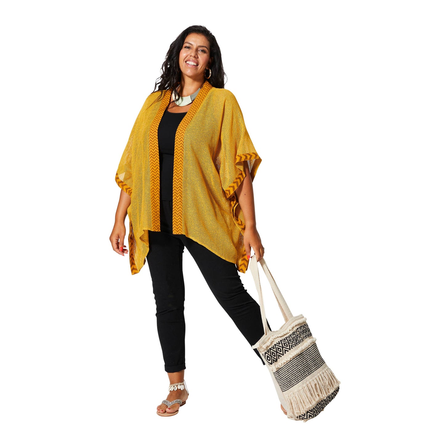 KIMONO ESTIVO SEMILUNGO MANICHE A 3/4
