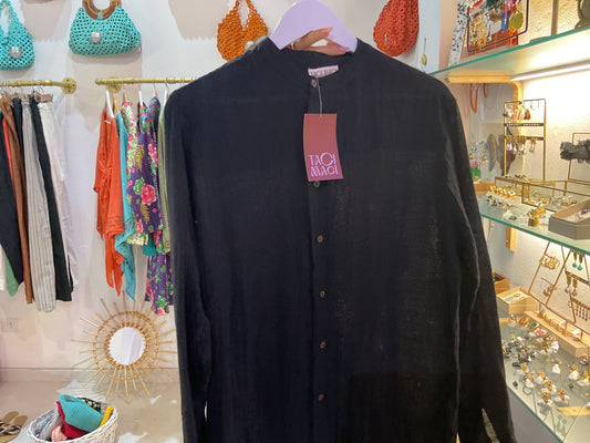 Camicia nera manica lunga