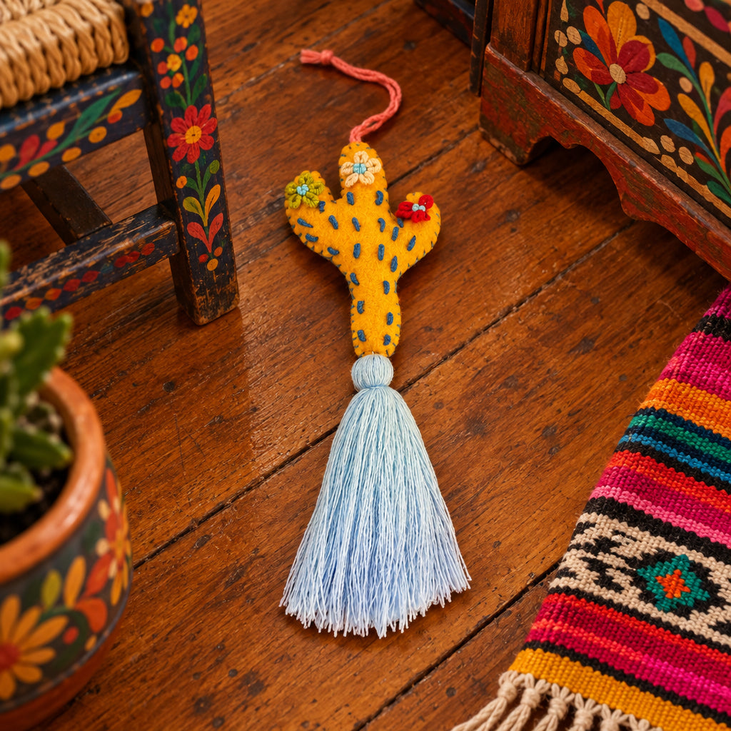 Portachiavi Cactus e Pom Pom Mex