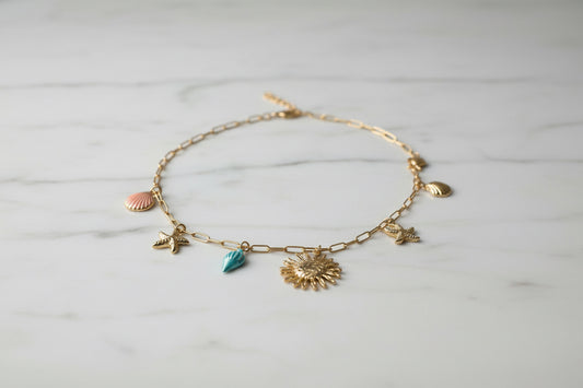 Collana ciondoli marini
