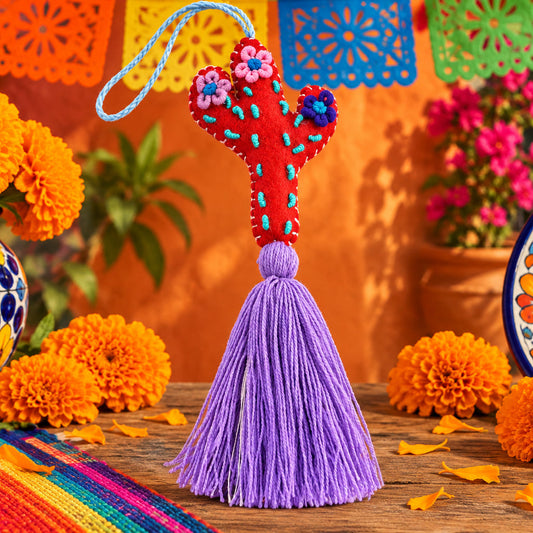 Portachiavi Cactus e Pom Pom Mex