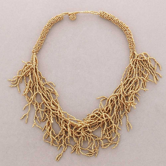 Collana girocollo corallo oro