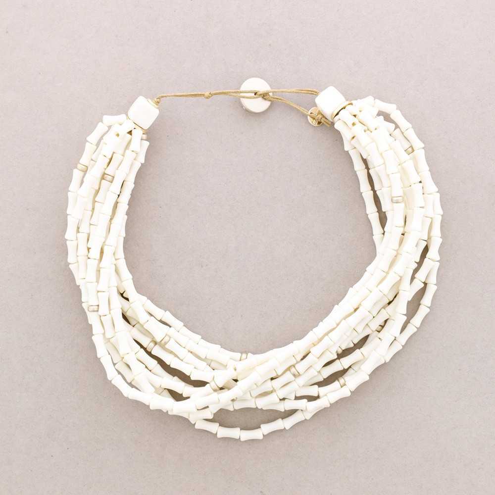 Collana girocollo bambù