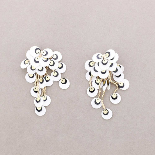 Orecchini etnici paillettes