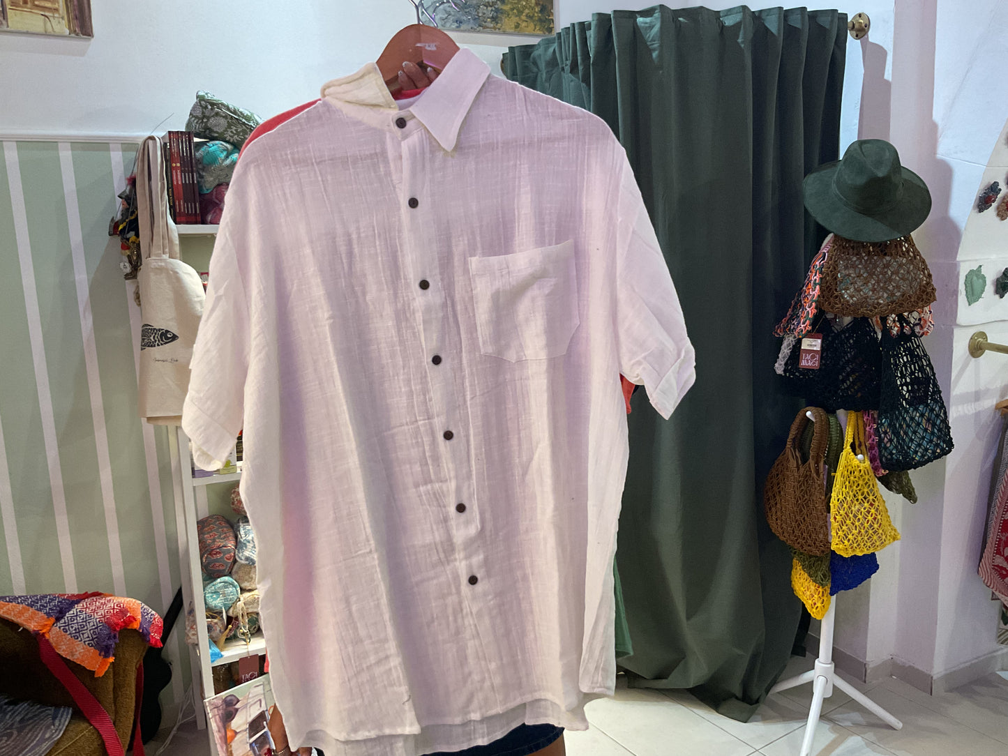 Camicia bianca manica corta