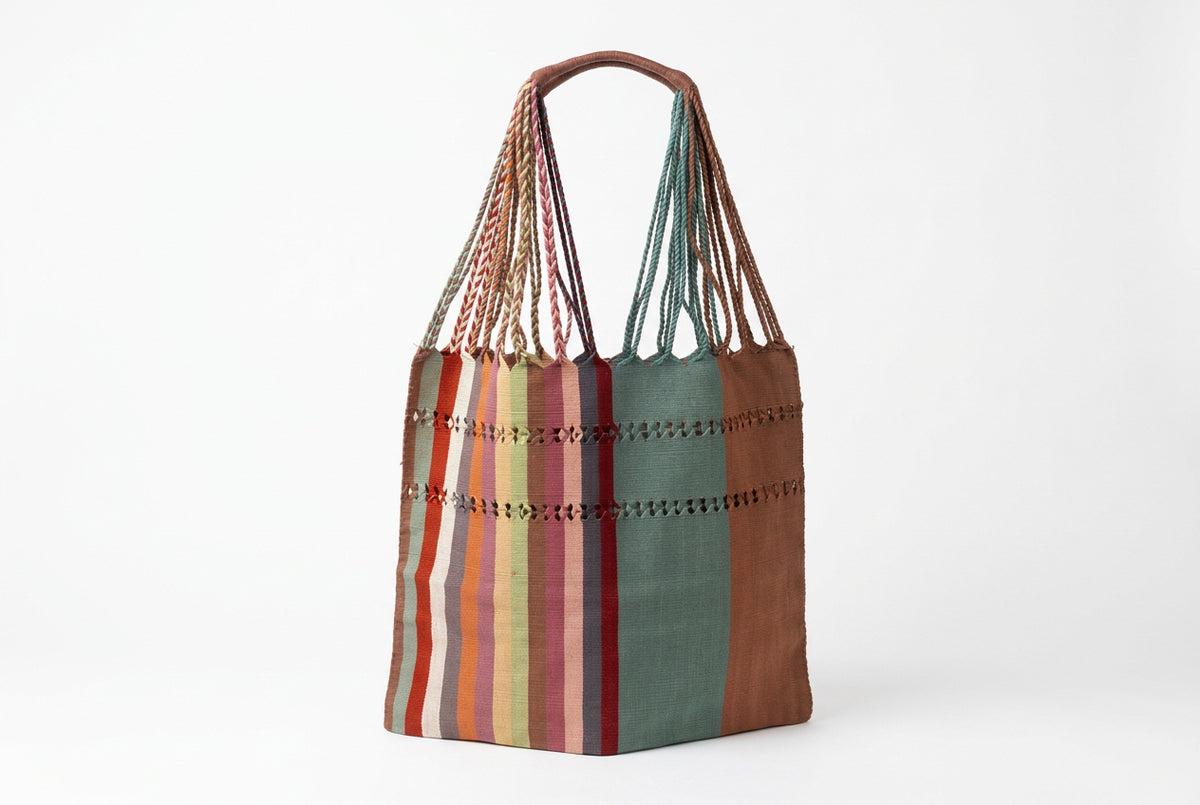 Tote Mex - Ricamo righe larghe